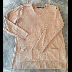 Warm taupe tunic style sweater